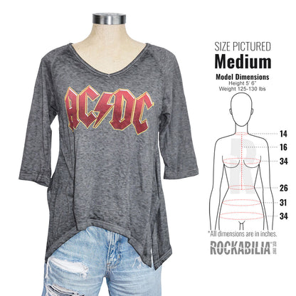 Red Name Long Sleeve Junior Baby Doll Junior Top