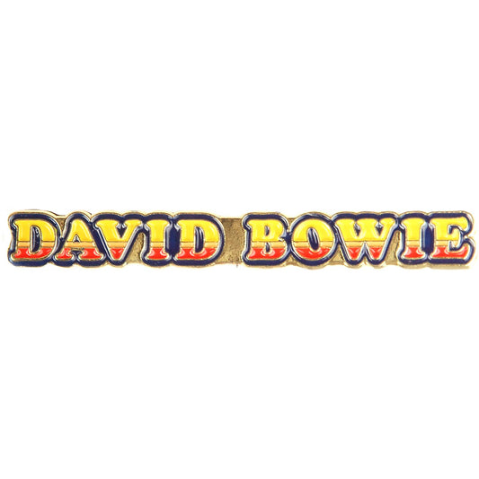 David Bowie 'Ziggy Stardust' Logo Pewter Pin Badge
