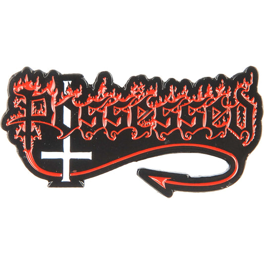 Possessed Logo Enamel Pin Pewter Pin Badge