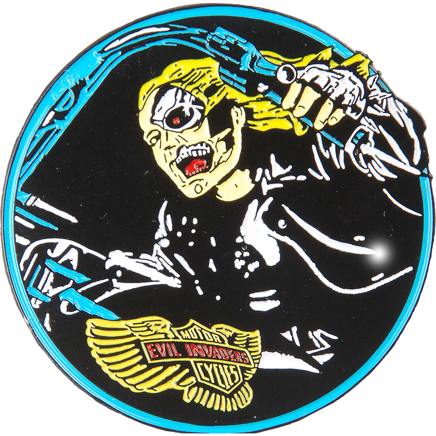 Evil Invaders Enamel Pin Pewter Pin Badge