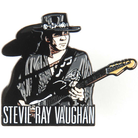 Stevie Ray Vaughan Texas Flood Enamel Pin Pewter Pin Badge