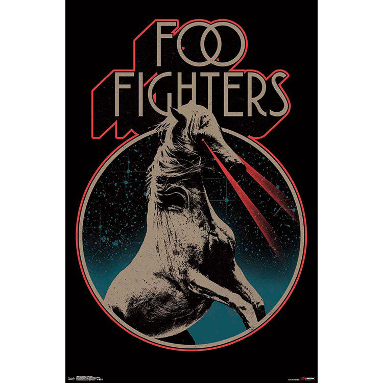 Foo Fighters Laser Horse Domestic Poster Front