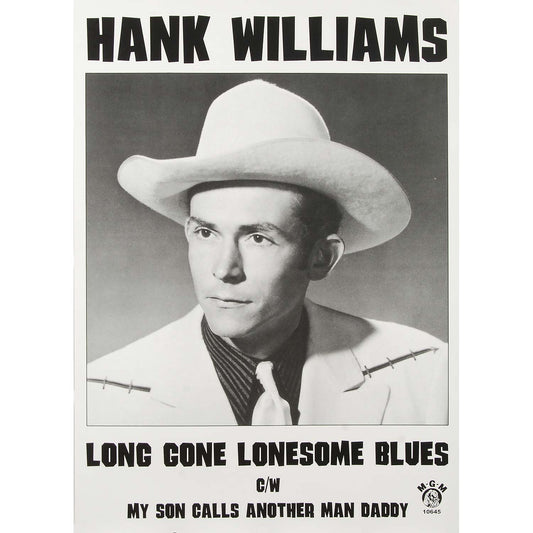 Hank Williams Long Gone Lonesome Blues Import Poster