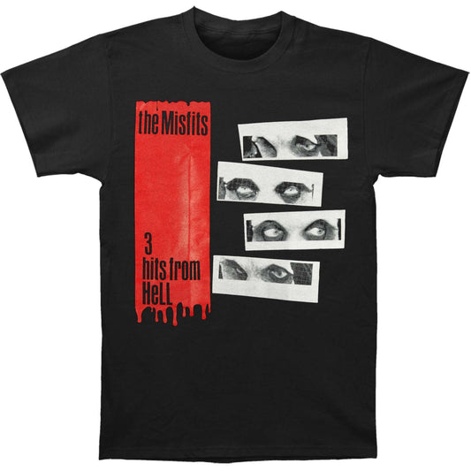 Misfits 3 Hits From Hell Slim Fit T-shirt Front