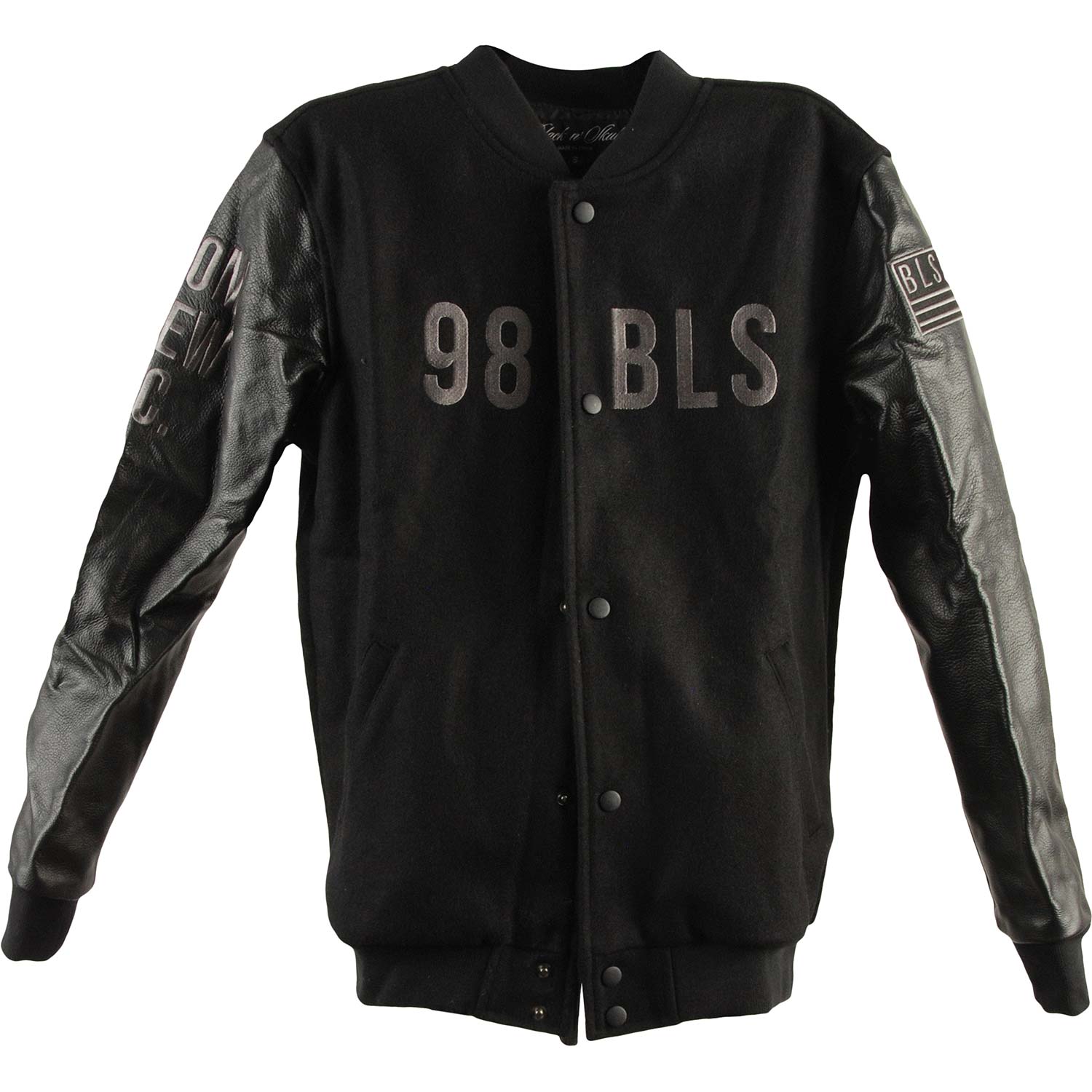 Black Label Society Leather Varsity Jacket O'Doom Varsity Jacket