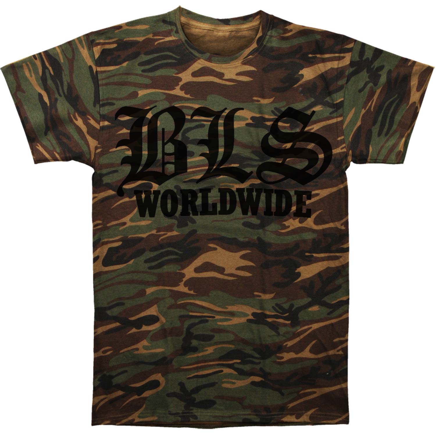 Black Label Society BLS Worldwide Camo Tee T-shirt