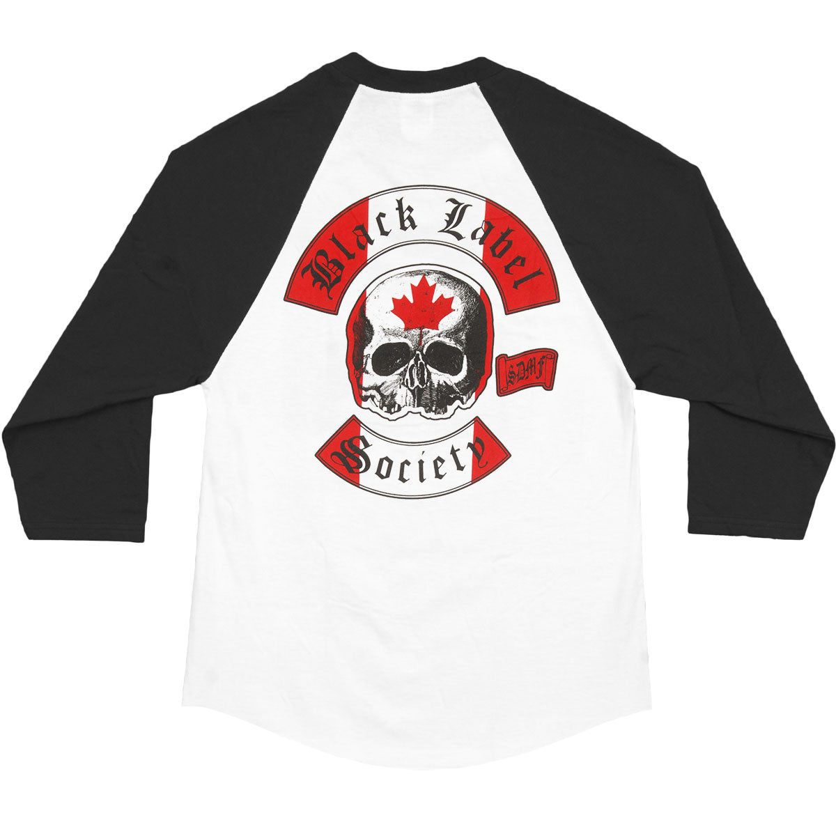 Black Label Society Canadian Chf Raglan Baseball Jersey Back