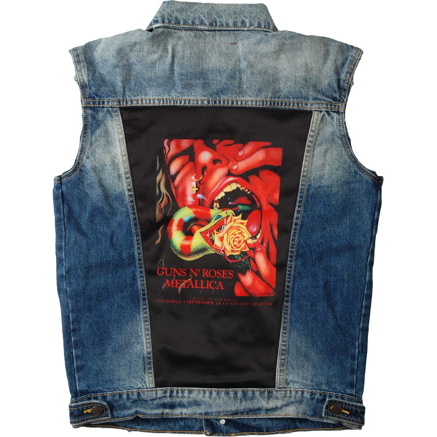 Guns N Roses Serpeant Scream Blue Vest
