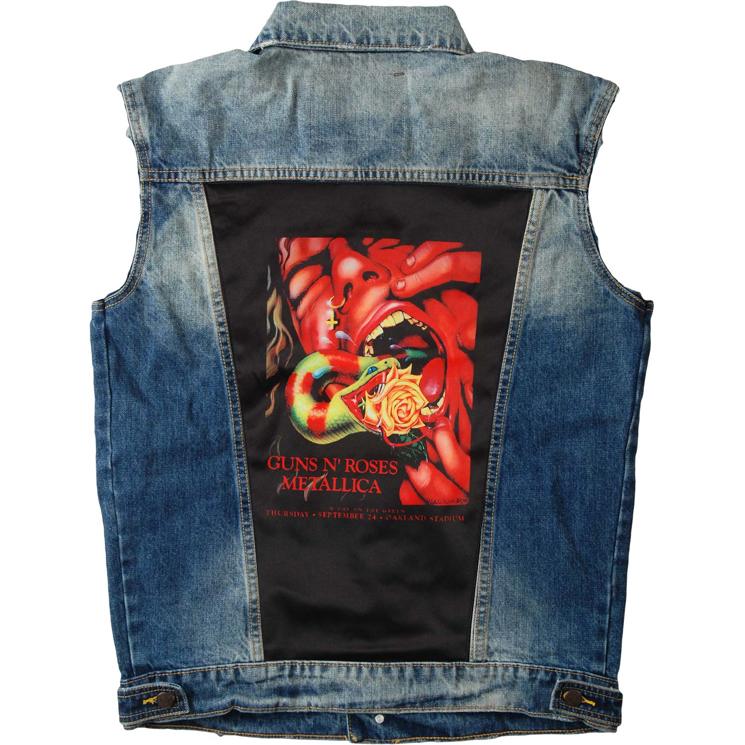 Guns N Roses Serpeant Scream Blue Vest