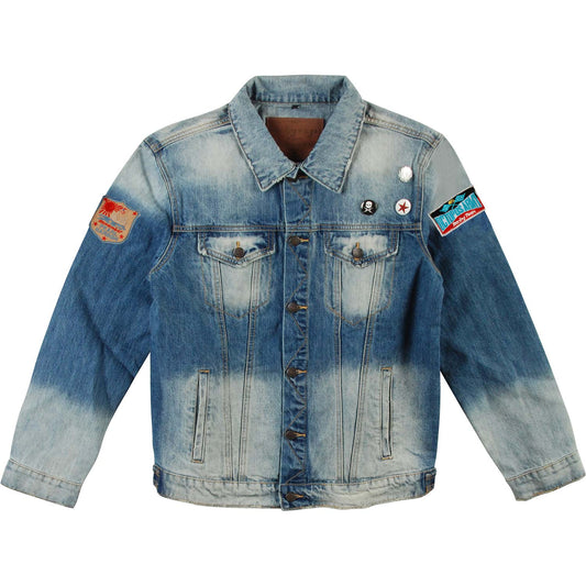 Who Union Jack Denim Jacket Front