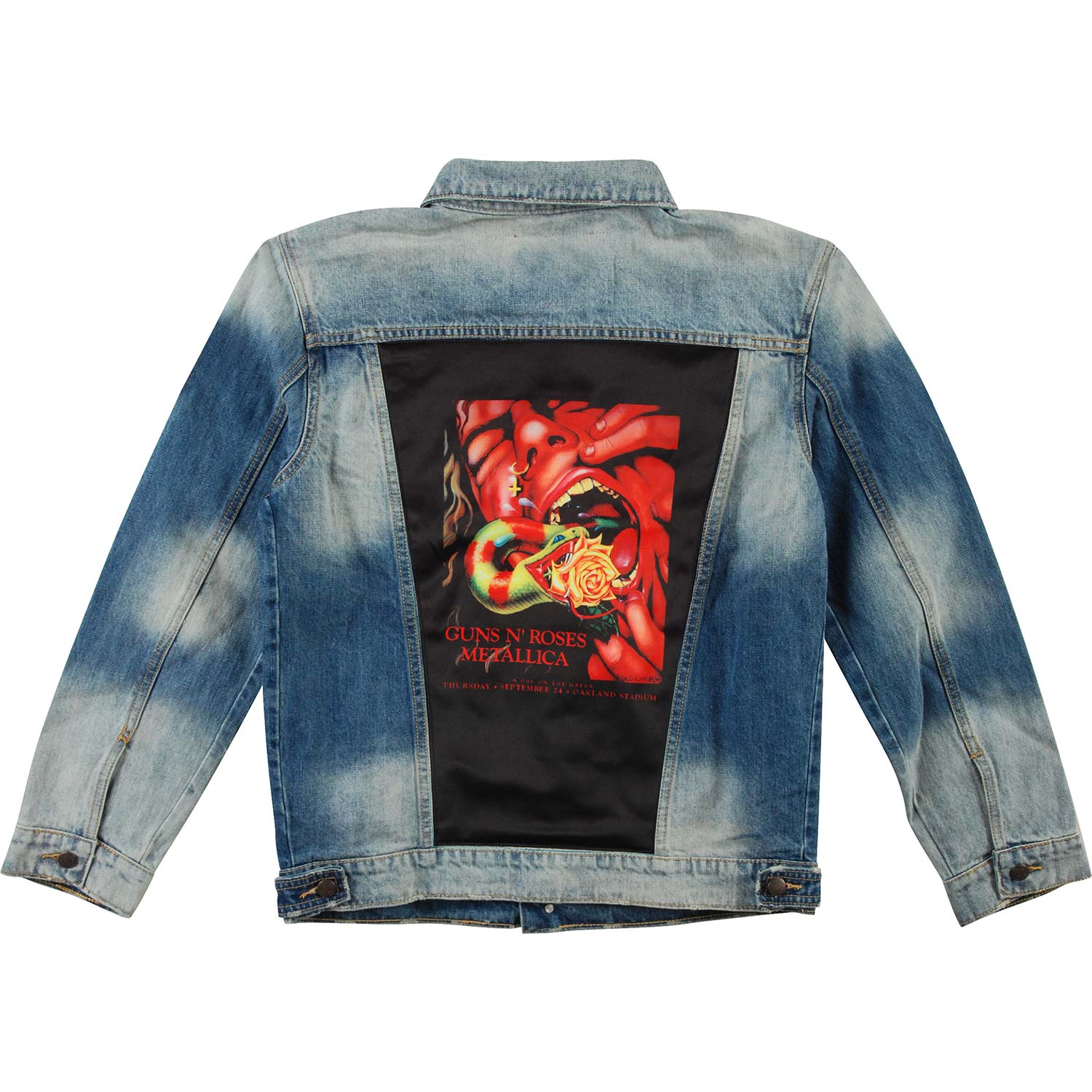 Guns N Roses Serpeant Scream Blue Denim Jacket