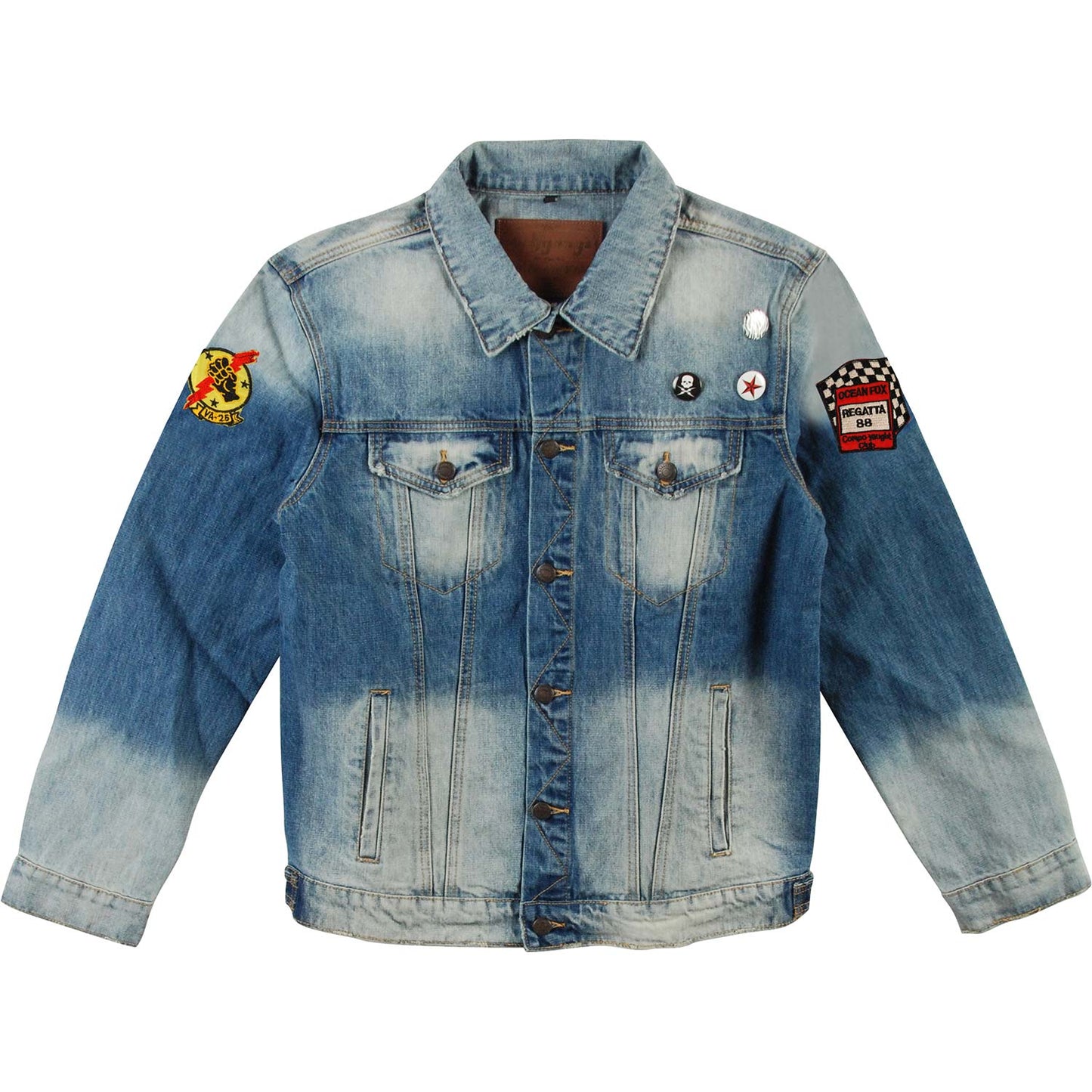Guns N Roses Serpeant Scream Blue Denim Jacket