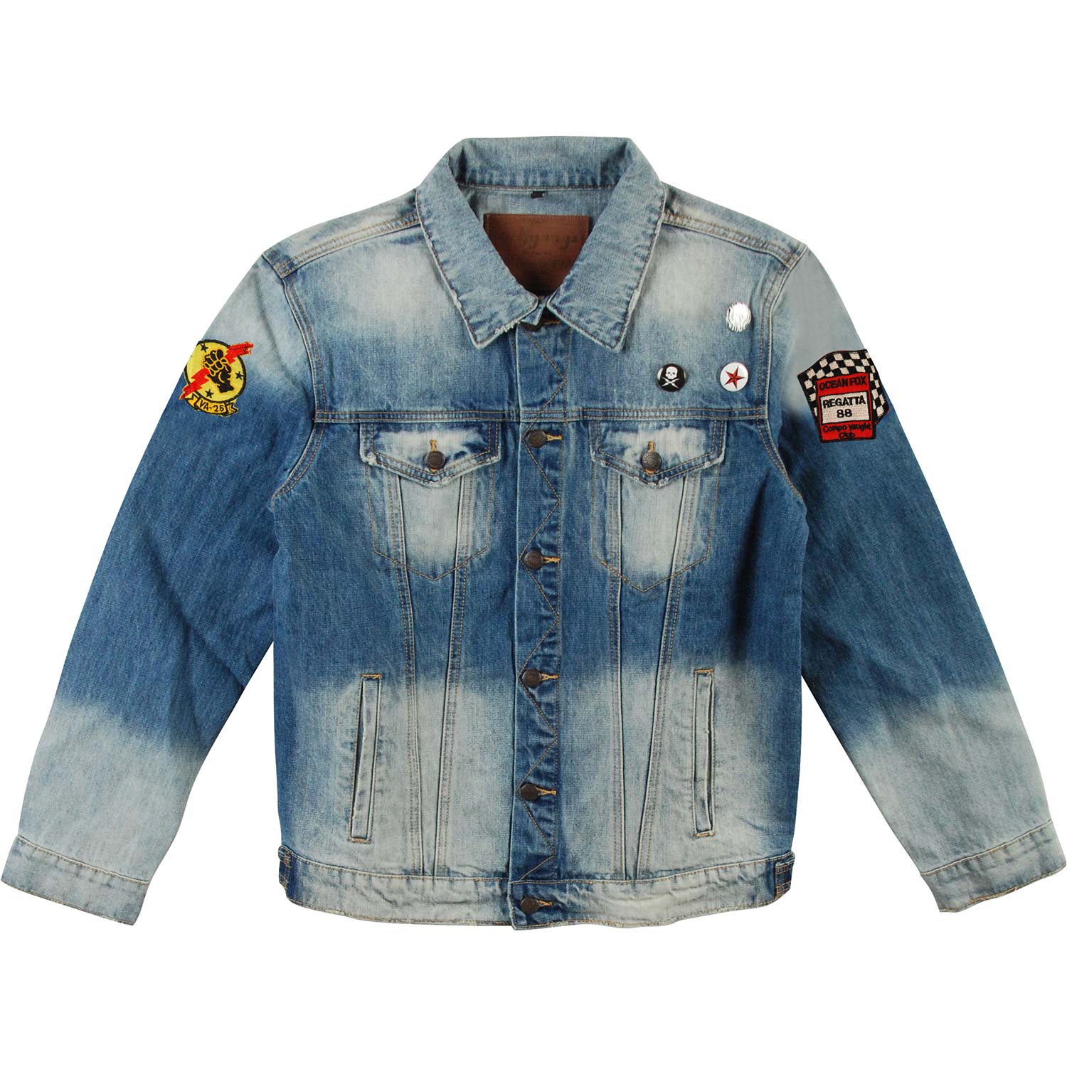 Guns N Roses Serpeant Scream Blue Denim Jacket