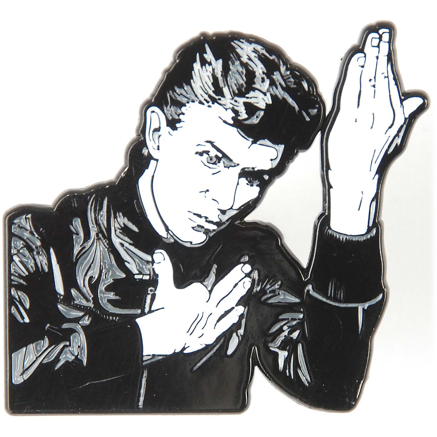 David Bowie Heroes Enamel Pin Pewter Pin Badge