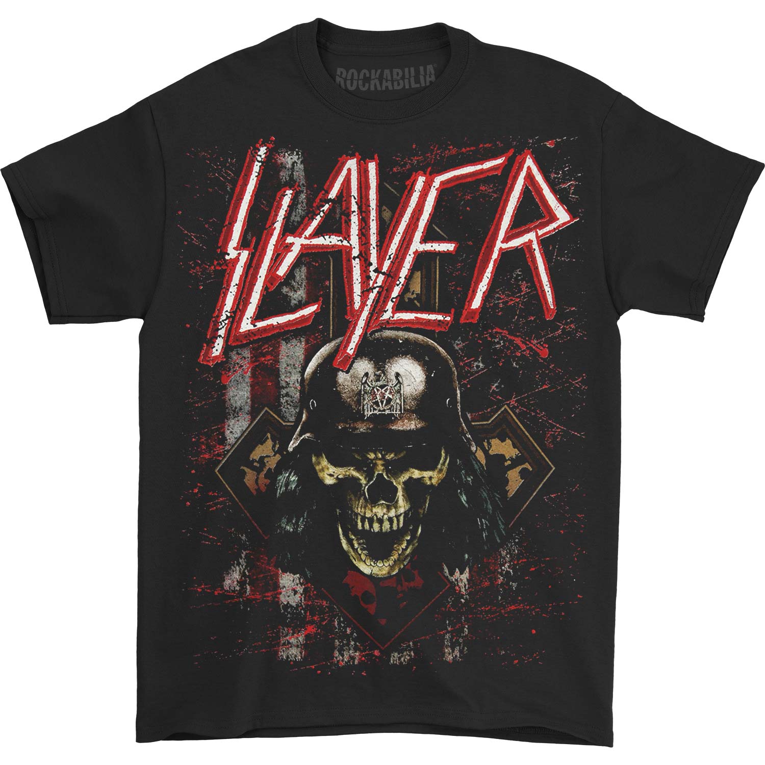Slayer Scratched Flag 2018 Tour Tee T-shirt Front