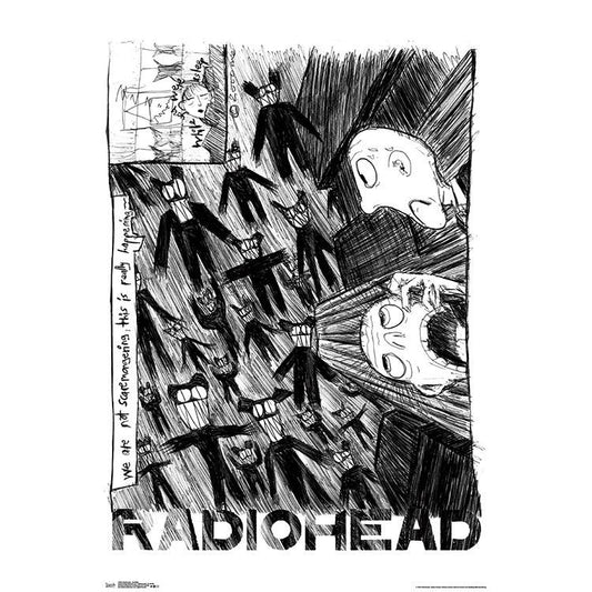Radiohead Scribble Domestic Poster Front