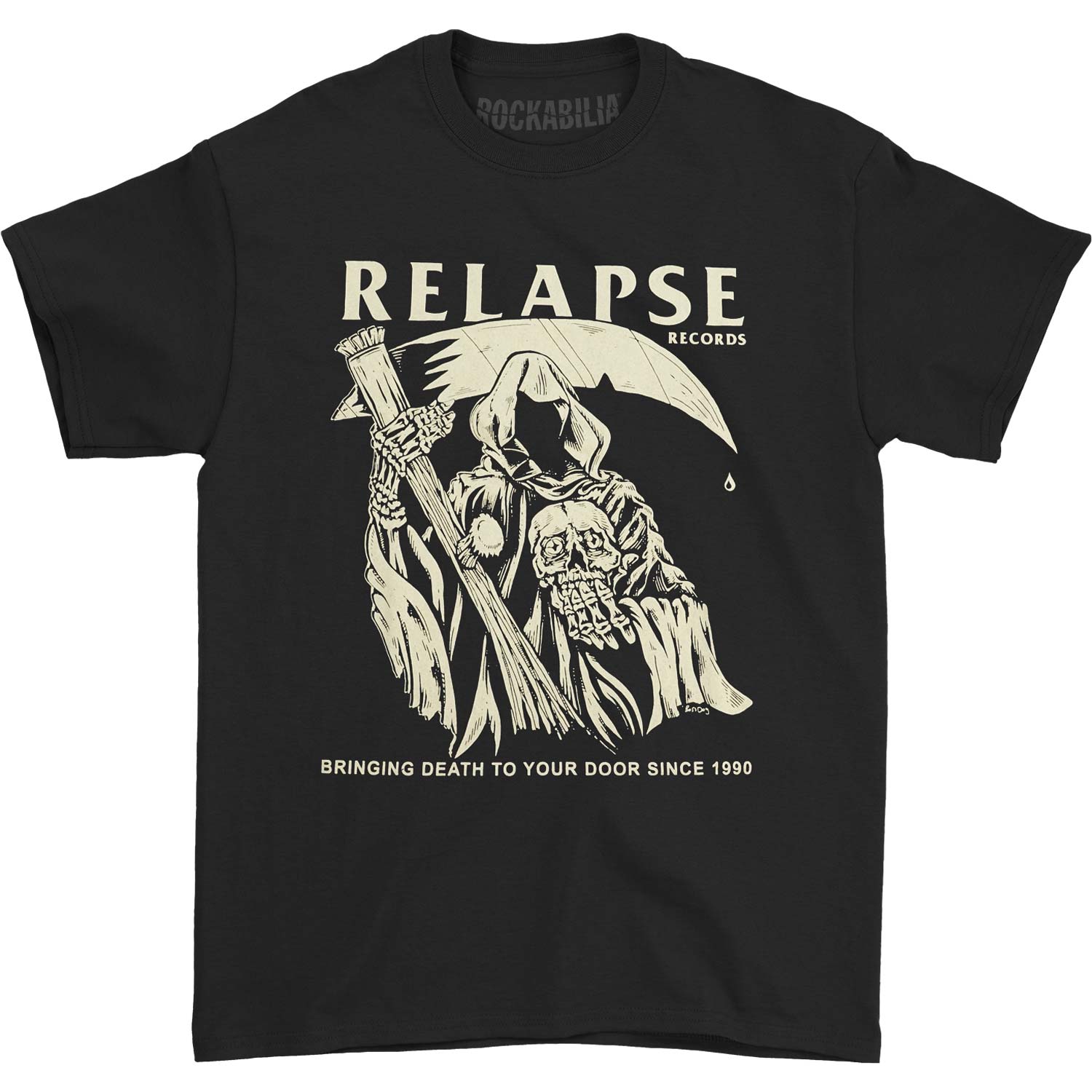 Relapse Records Reaper T-shirt Front