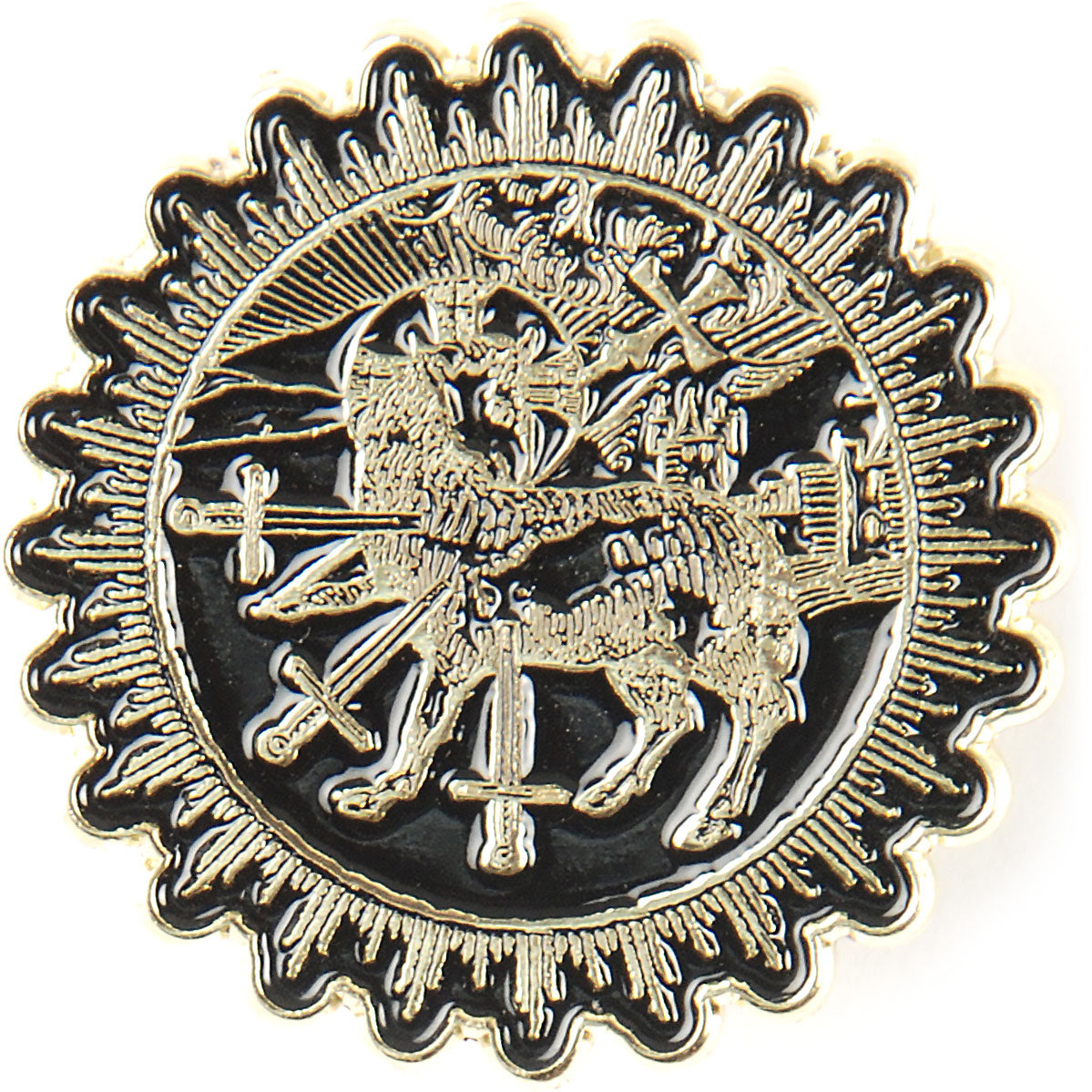 Behemoth Lamb Sigil Pin Pewter Pin Badge