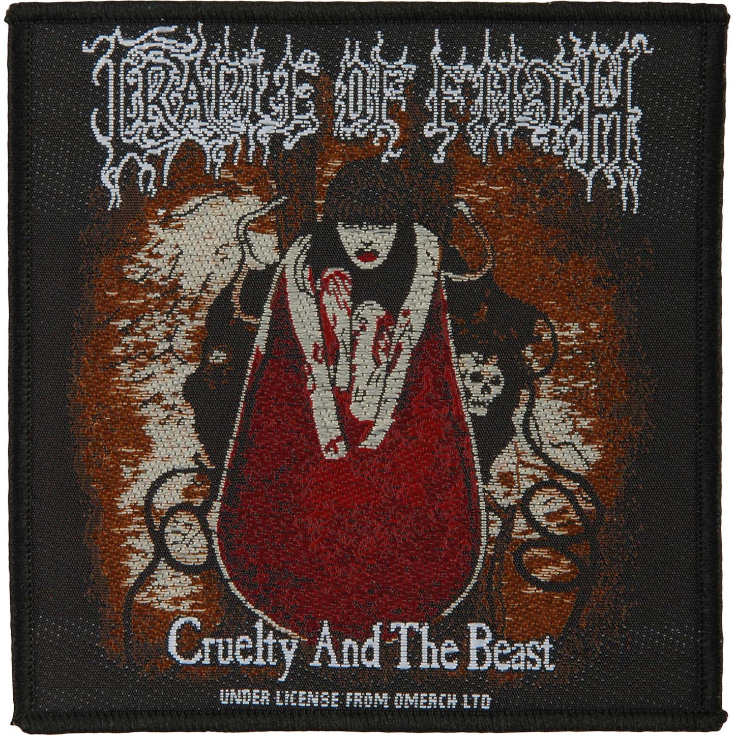 Cradle Of Filth Cruelty And The Beast Woven Patch