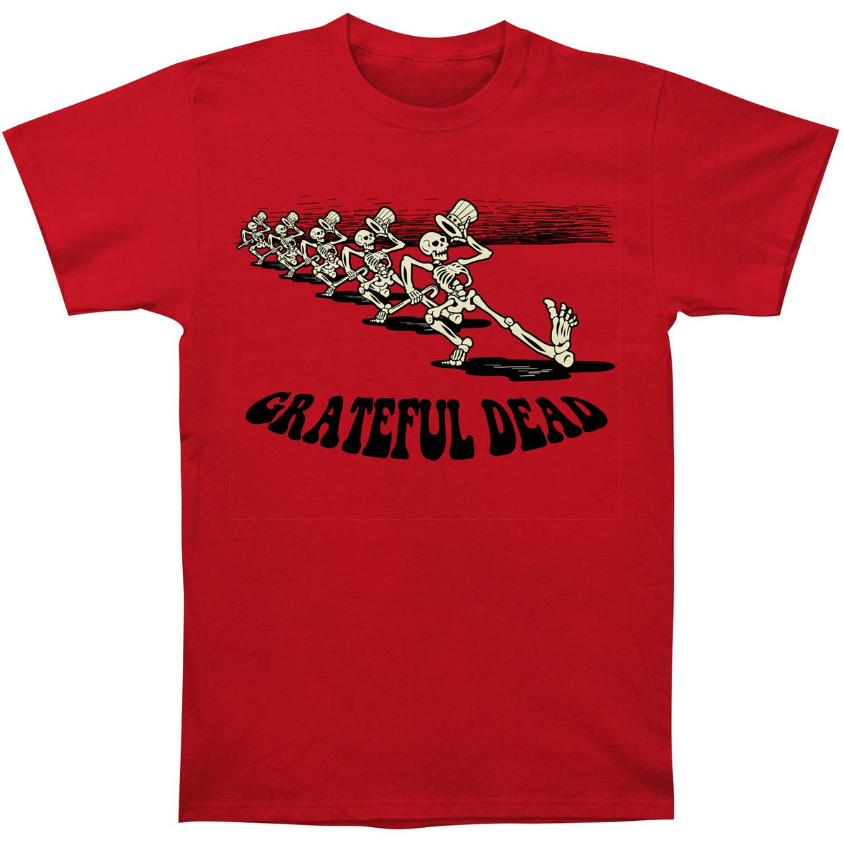 Grateful Dead Skeleton Parade Slim Fit T-shirt Front
