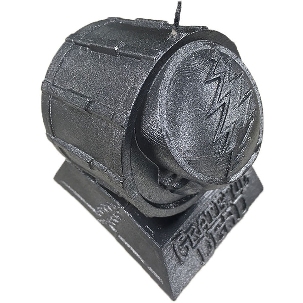 Grateful Dead Drum Candle Steel Candle Back
