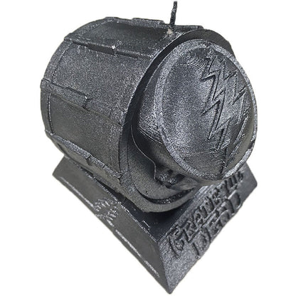 Grateful Dead Drum Candle Steel Candle Back