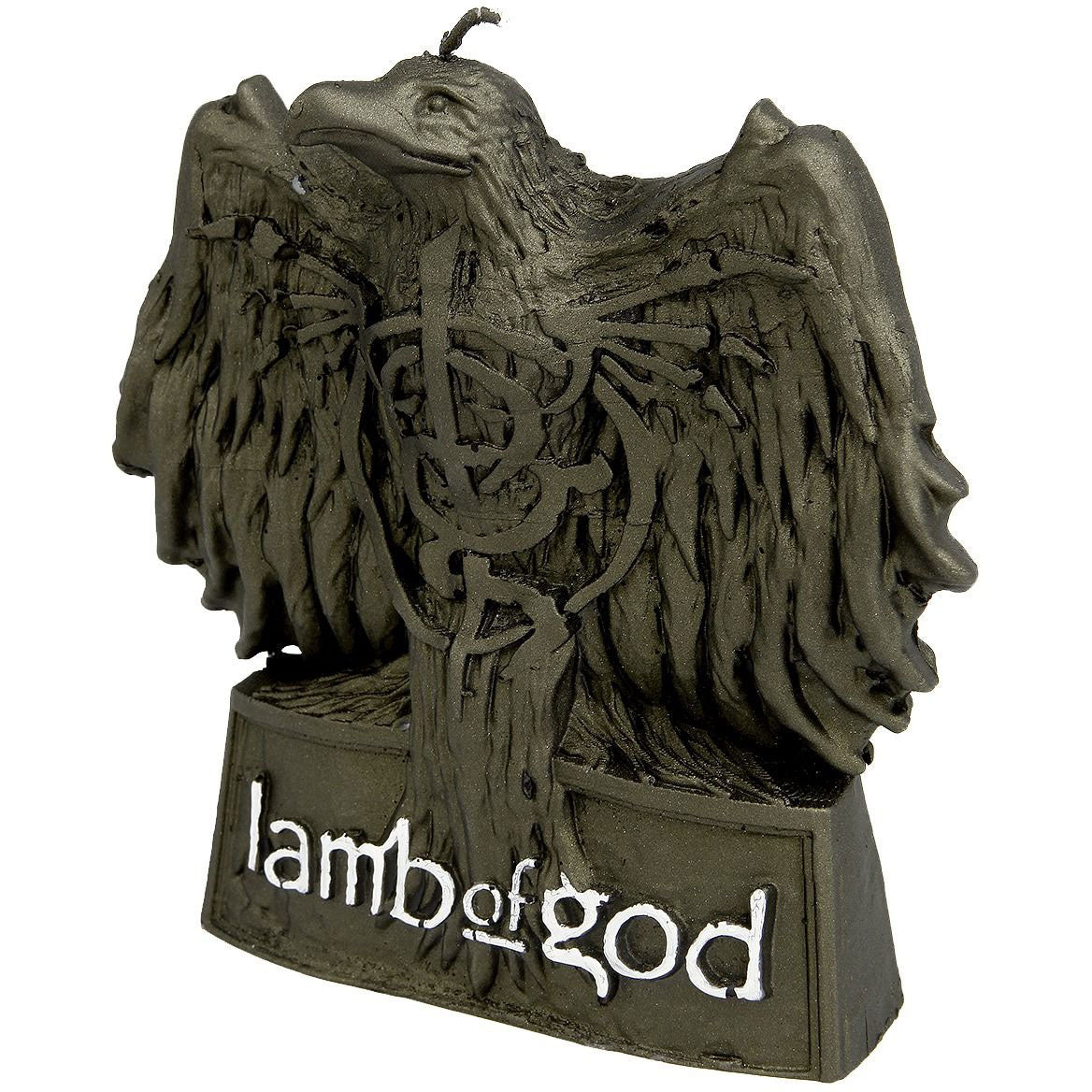 Lamb Of God Candle - Black Candle Front