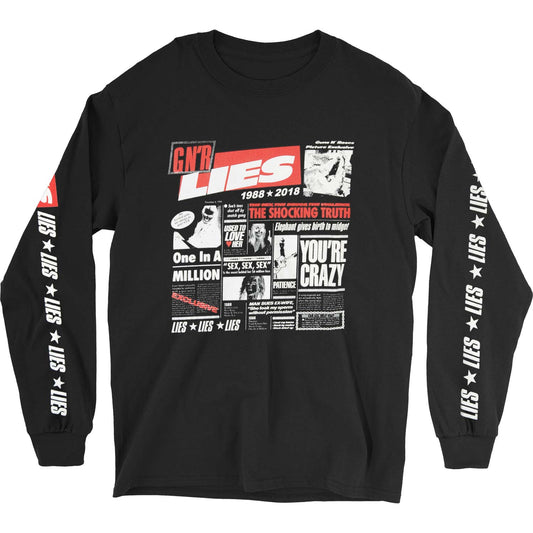 Guns N Roses Lies Cover (Sleeve Print) Long Sleeve Front
