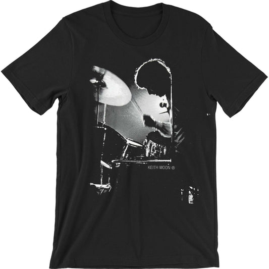Who Keith Moon Backlit Drummer Slim Fit T-shirt Front