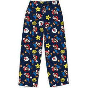 Mario Coins Ghosts & Stars Toss Pant Lounge Pants Front