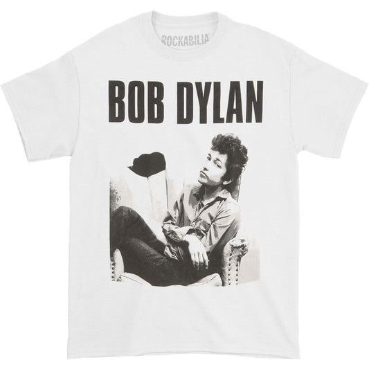 Bob Dylan Sitting Slim Fit T-shirt Front
