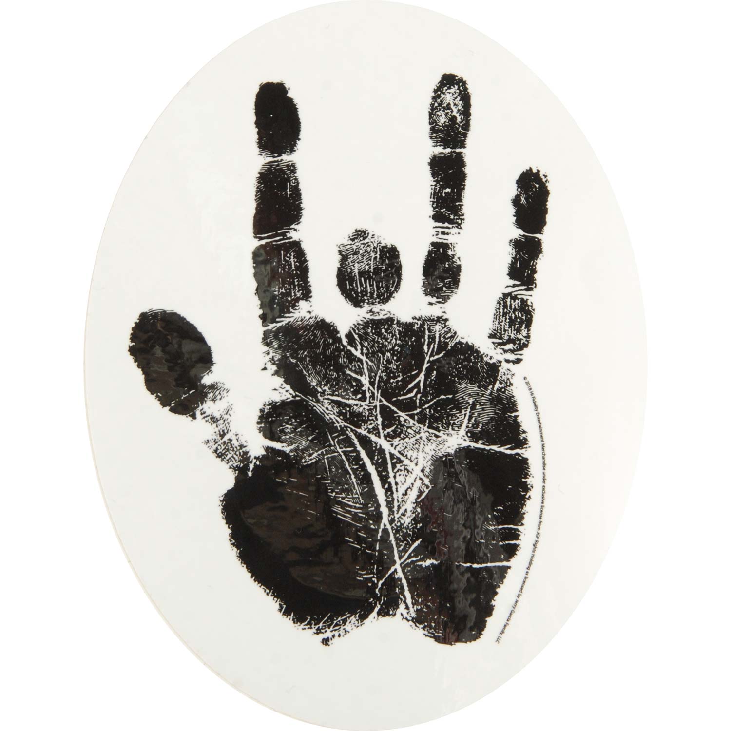 Jerry Garcia Black Hand White Sticker Sticker Front