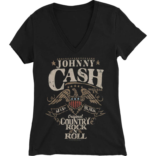 Country Rock'n Roll Women's V-neck Junior Top
