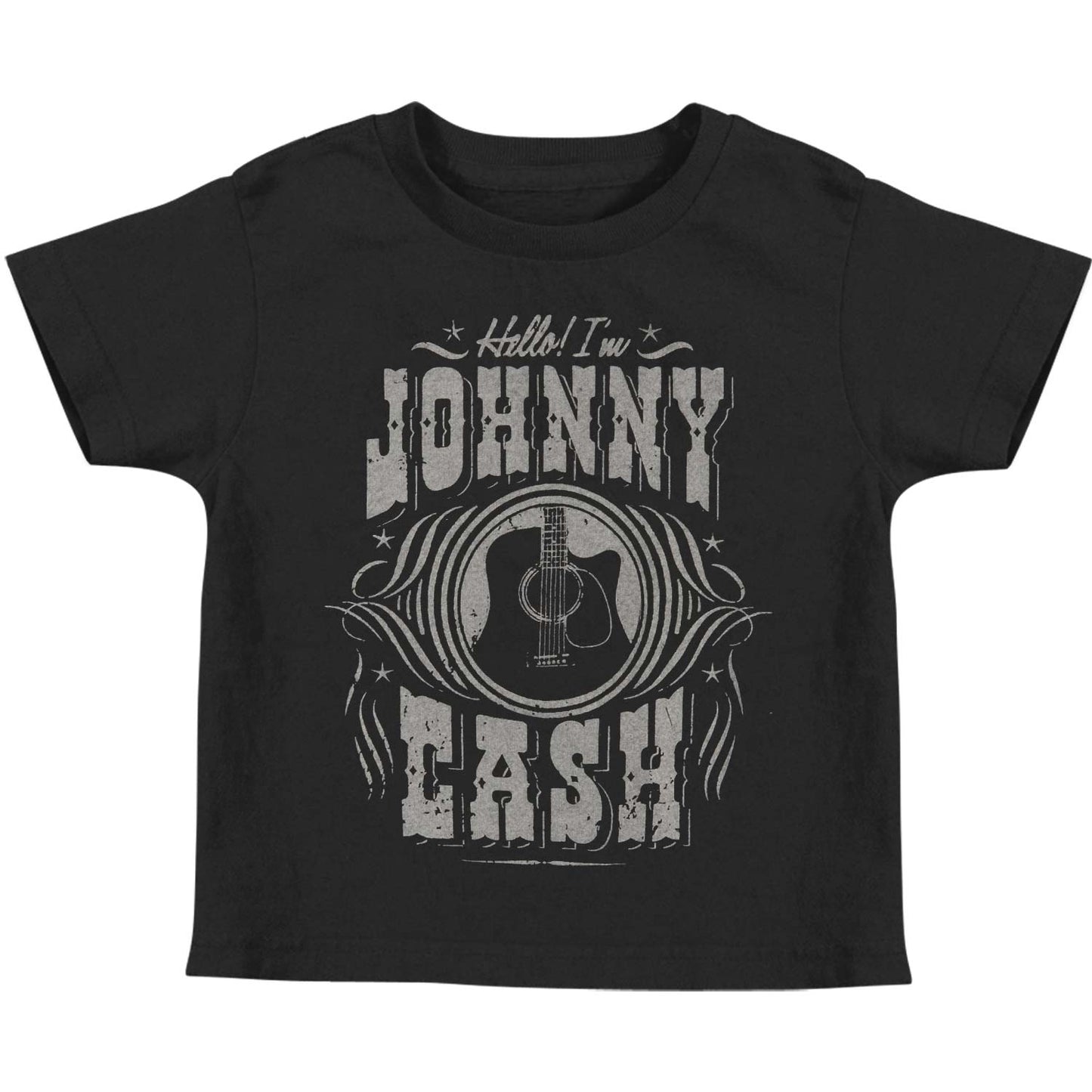 Hello I'm Johnny Cash Toddler Tee Childrens T-shirt Front
