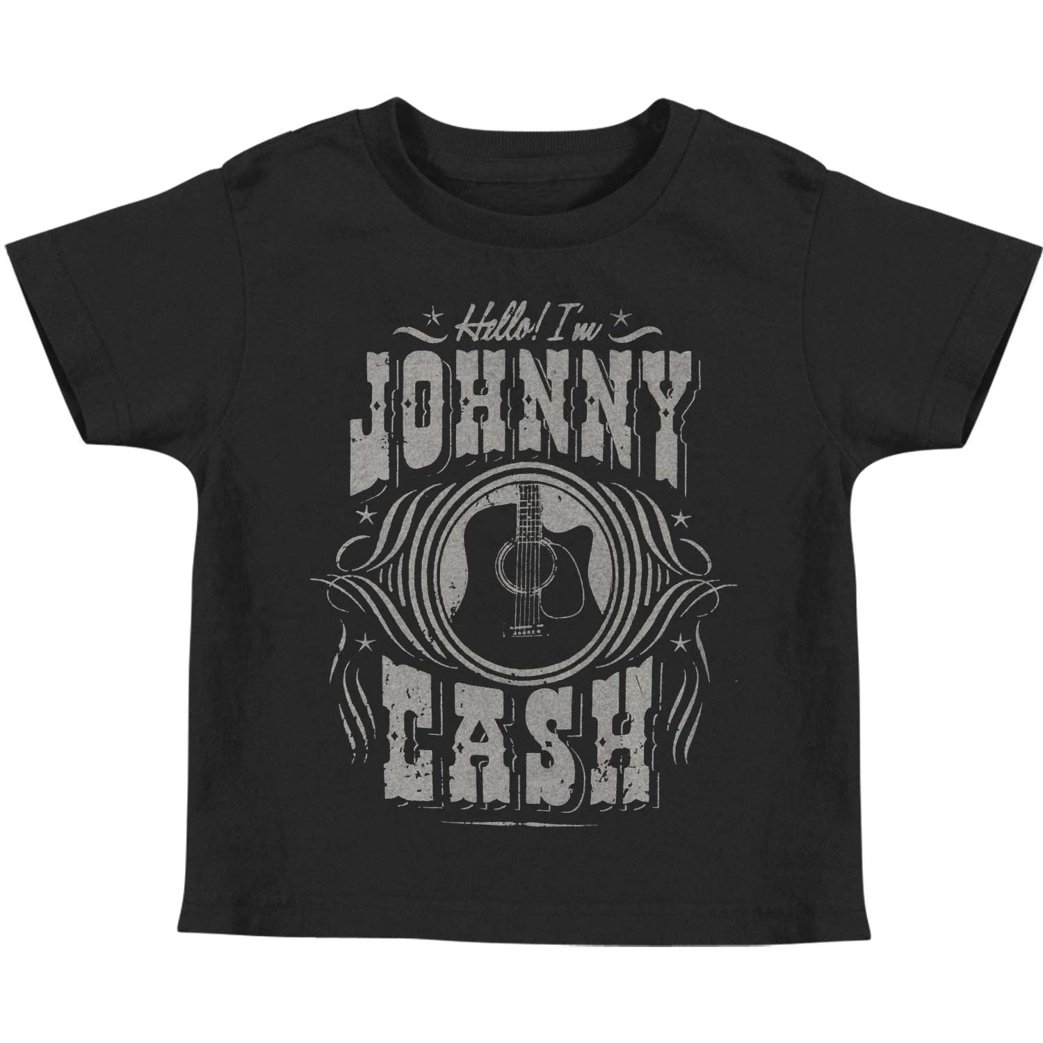 Hello I'm Johnny Cash Toddler Tee Childrens T-shirt Front