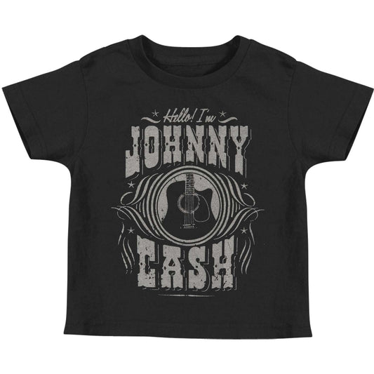 Hello I'm Johnny Cash Toddler Tee Childrens T-shirt Front