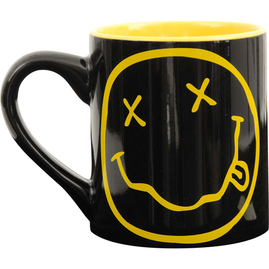 Nirvana Smiley Face 14oz. Ceramic Mug Coffee Mug Front