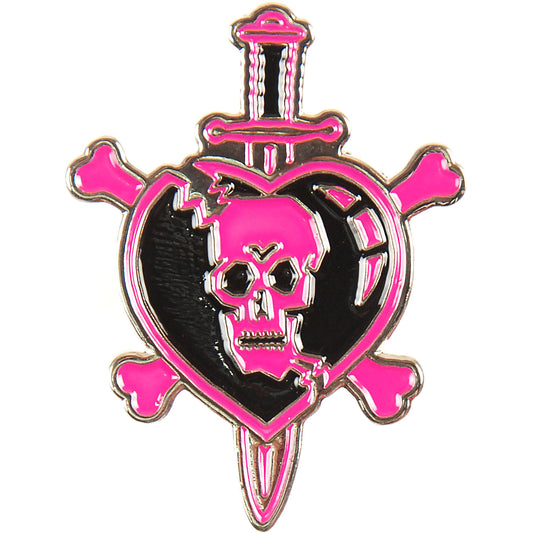 Johnny Thunders Skull & Dagger Enamel Pin Pewter Pin Badge