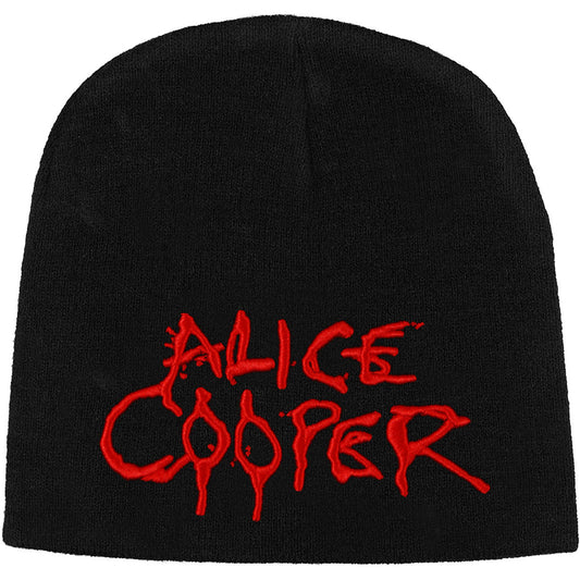 Alice Cooper Dripping Logo Beanie Front