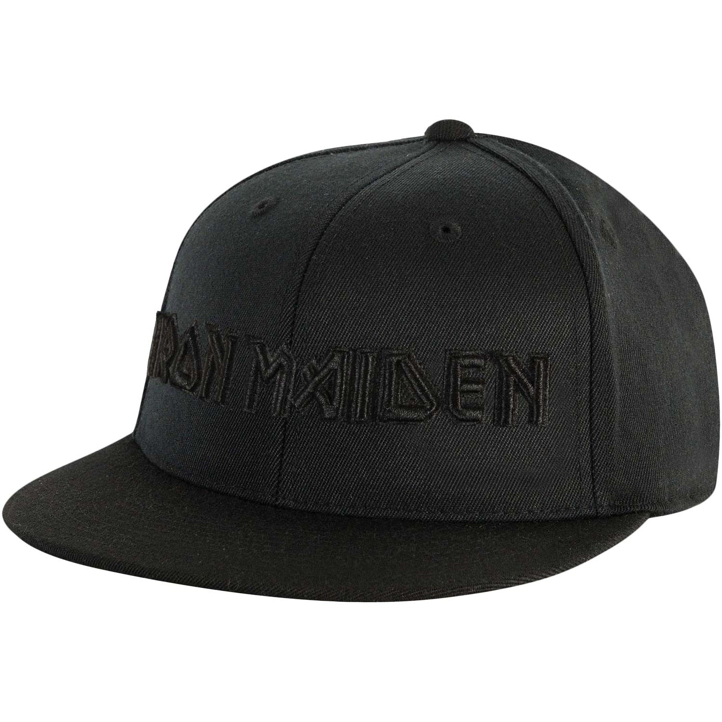 Iron Maiden Logo & Trooper Snapback Baseball Cap Front