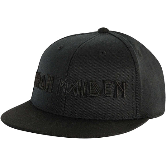 Iron Maiden Logo & Trooper Snapback Baseball Cap Front