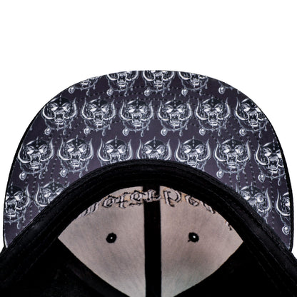Motorhead Logo & Warpig Snapback Baseball Cap Alt 2