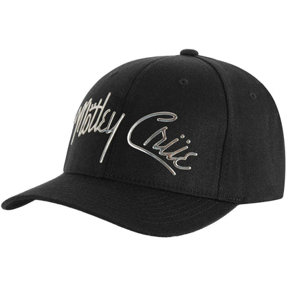 Motley Crue Sonic Silver Logo Baseball Cap Front