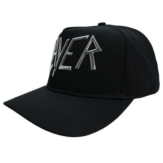 Slayer Logo (Sonic Silver) Baseball Cap Front