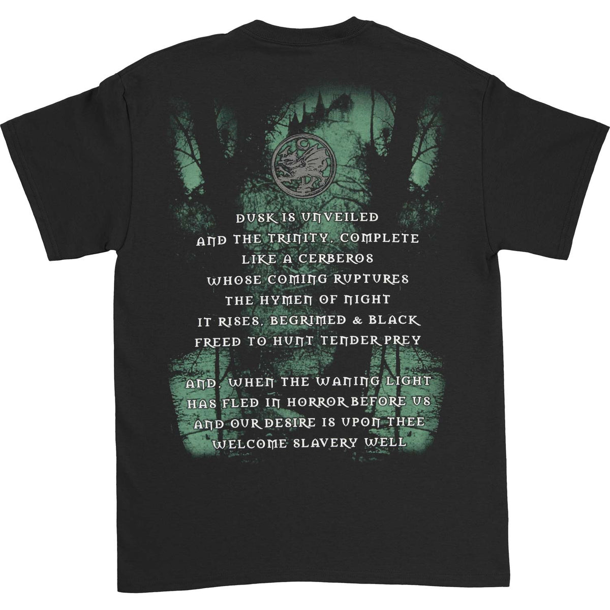 Cradle Of Filth Dusk... And Her Embrace T-shirt Back