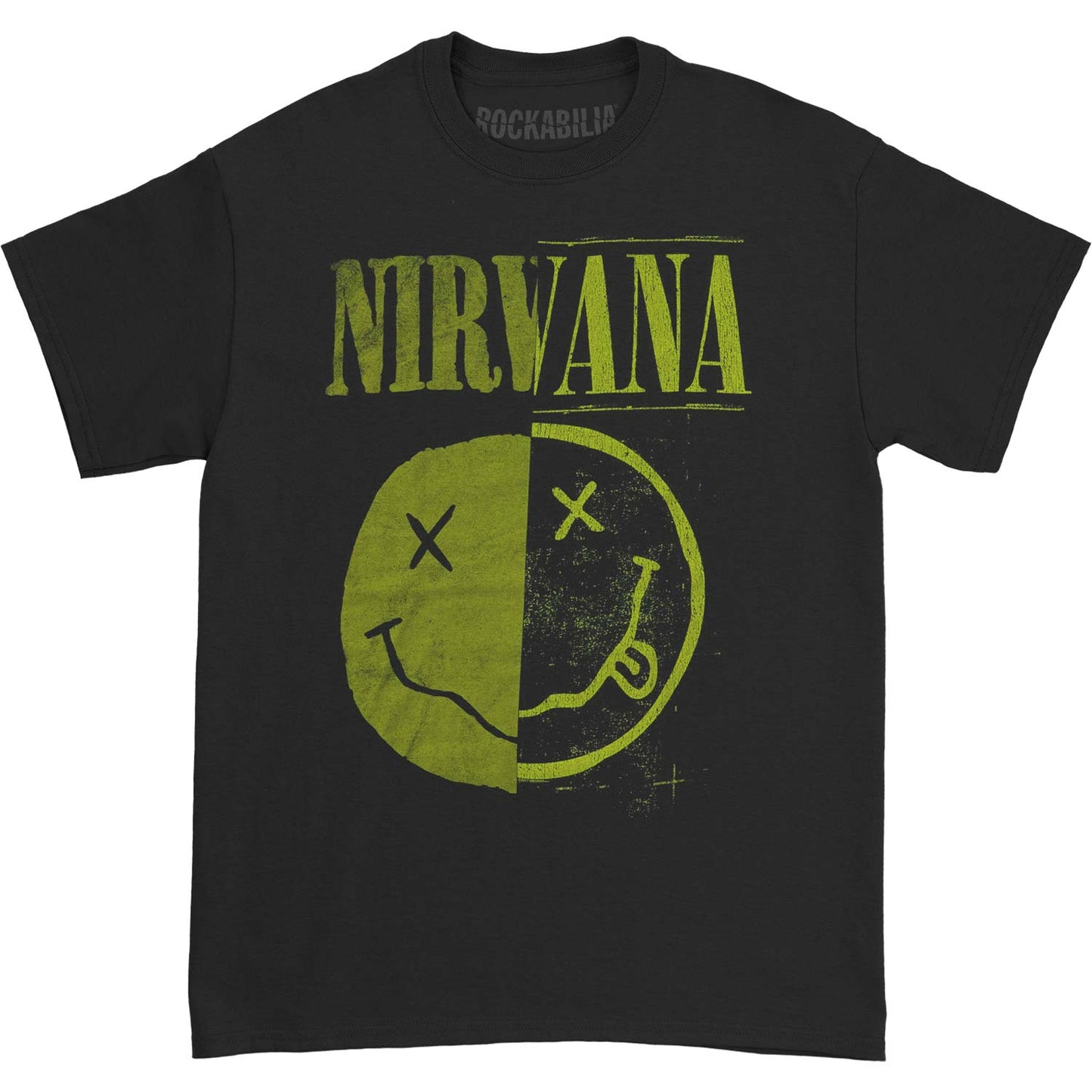 Nirvana Split Smile Slim Fit T-shirt Front