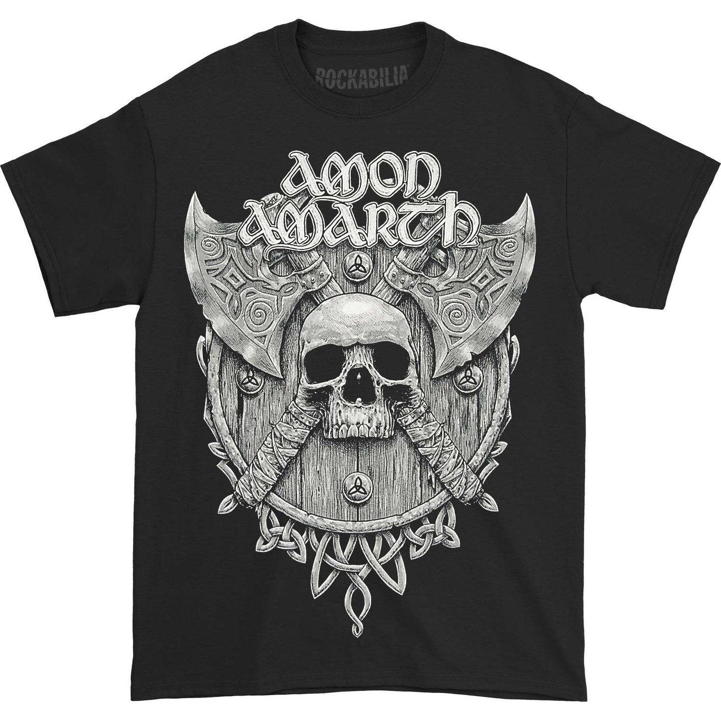 Amon Amarth Grey Skull Front T-shirt