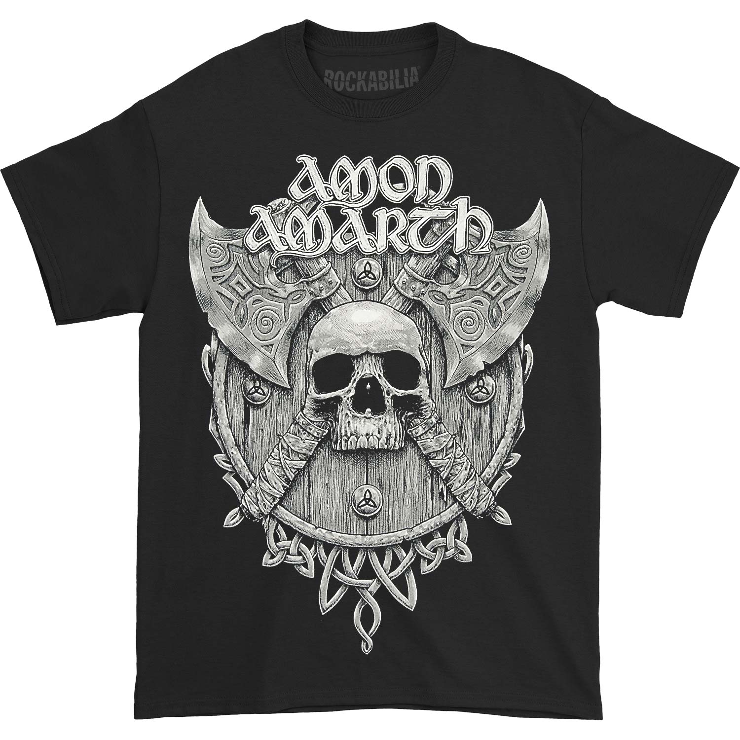 Amon Amarth Grey Skull Front T-shirt