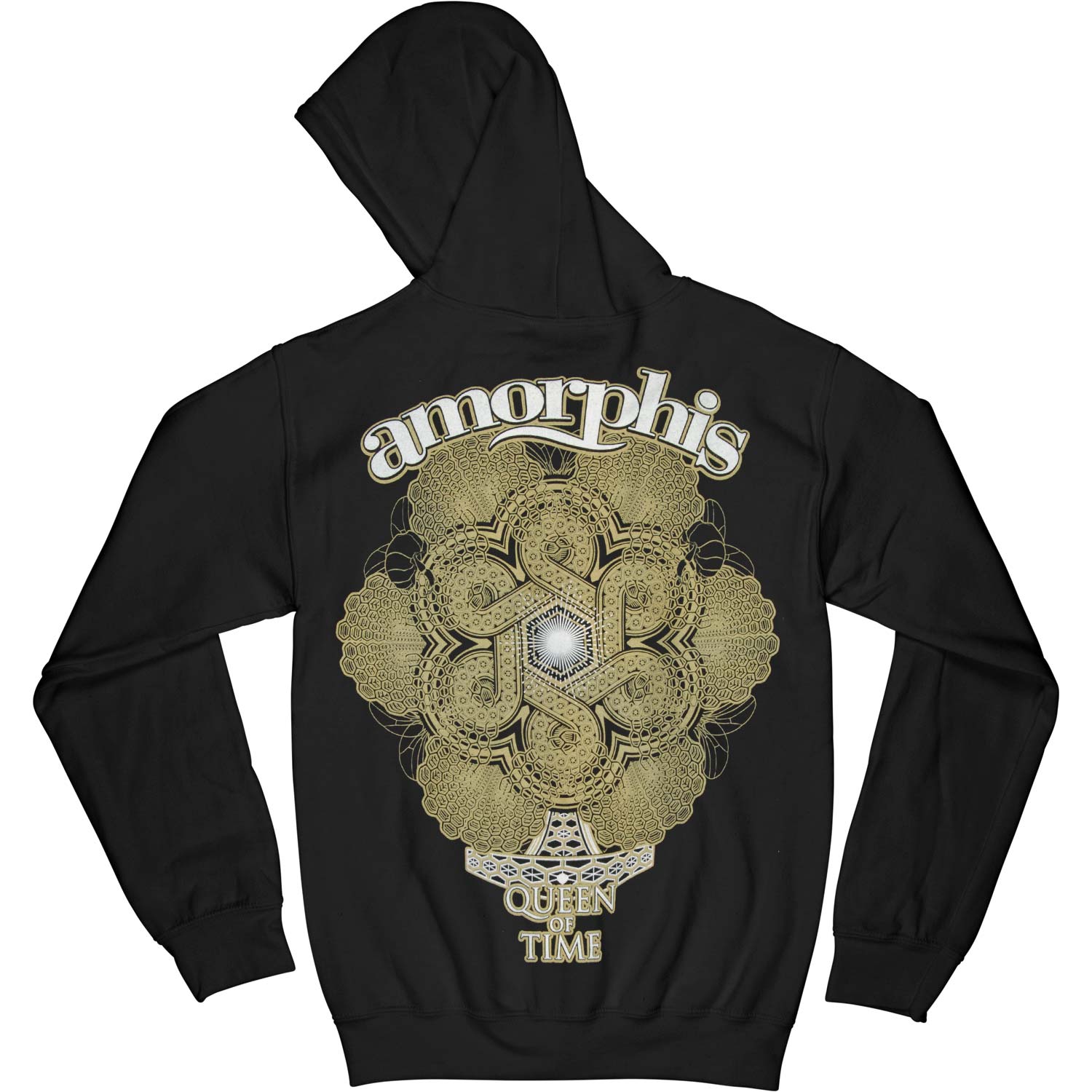 Amorphis Logo Rotonde Ladies Zip Hoodie Girls Jr Hooded Sweatshirt Back