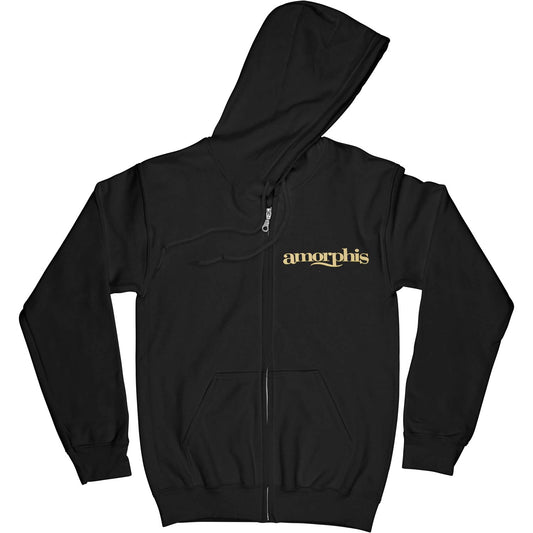 Amorphis Logo Rotonde Ladies Zip Hoodie Girls Jr Hooded Sweatshirt Front